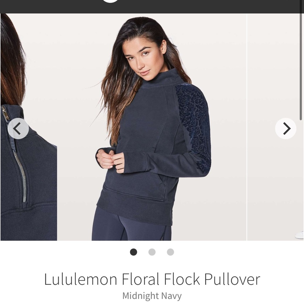Lululemon floral flock pullover